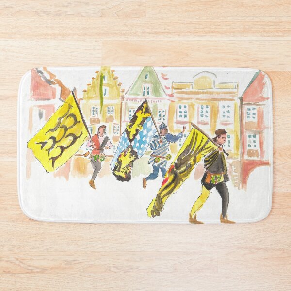 Item preview, Imperial and Ducal Flag Wavers in Historic Landshut Old Town designed and sold by artshop77.