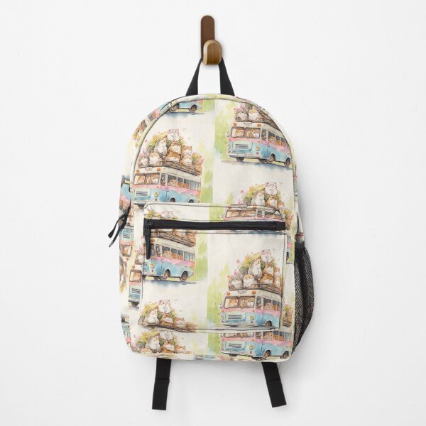 Item preview, Cute Hamsters Joyride Bus Watercolor designed and sold by redstar19.