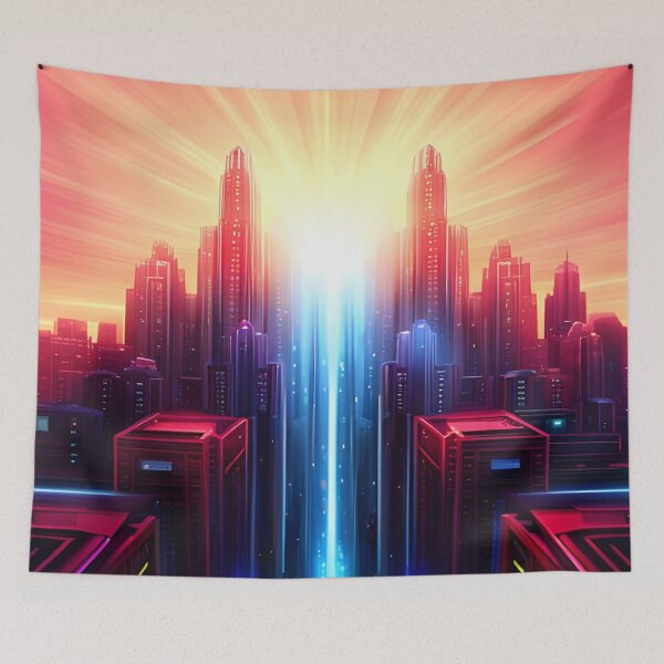 Item preview, City In Sunburst designed and sold by Ink Art Design.