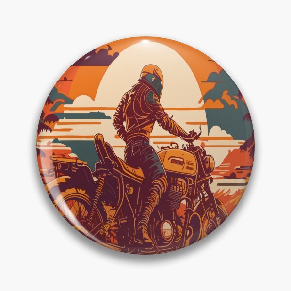 Item preview, Paseo en moto retro | Aventura de motociclistas de estilo vintage designed and sold by Amitdnath.