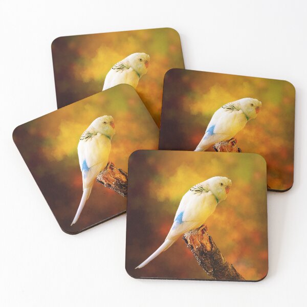 Item preview, White Budgie Parakeet designed and sold by James DeFazio.