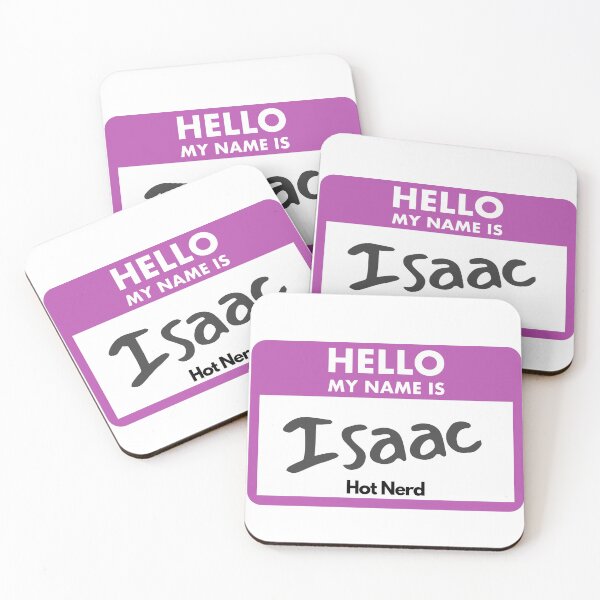 Item preview, Isaac Name badge from The True Love Experiment designed and sold by Binatoes.