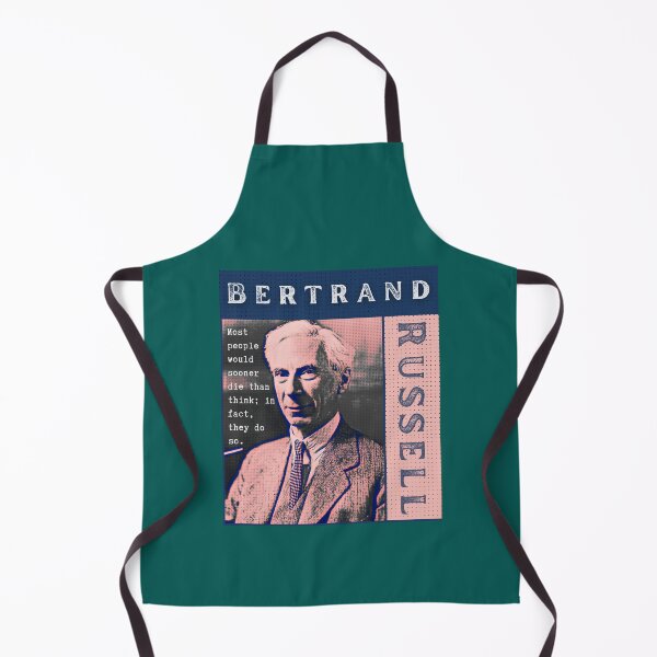 Item preview, Bertrand Russell quote: Most people would sooner die than think; in fact they do so. designed and sold by artbleed.