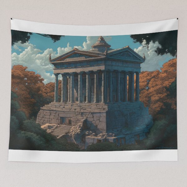 Item preview, Mausoleum of Halicarnassus #3, mural - poster for ancient greek art lovers, wall art, photo print, art print poster canvas print designed and sold by VilescytheArt.