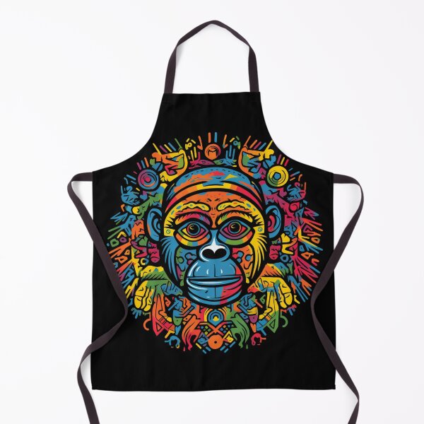 Item preview, Colorful Gorillas - Pre-Columbian Pop Art Animals designed and sold by SADStyleDesigns.
