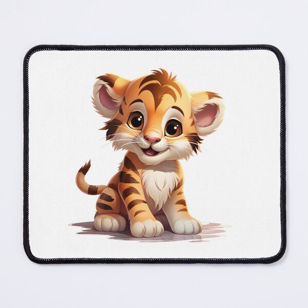 Item preview, The Adventurous Baby Tiger in Cartoon Wonderland designed and sold by Cr-AI-tive.