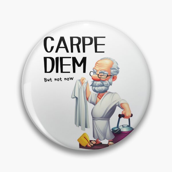 Item preview, Carpe diem, but not now designed and sold by sombradelsabio.