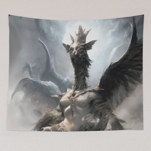 Item preview, MistHaven Foggy Monster - Embracing the Shadows A Clash of Strengths designed and sold by IsdinMisthaven.