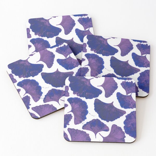 Item preview, Gingko biloba leaves, purple designed and sold by SpareRoomArts.