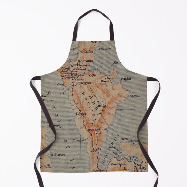 Item preview, Vintage Ithaka Greece Map (1907) designed and sold by BravuraMedia.