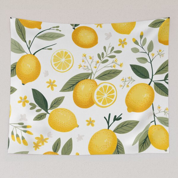 Item preview, Lemons in a pattern designed and sold by TogetherDshop.