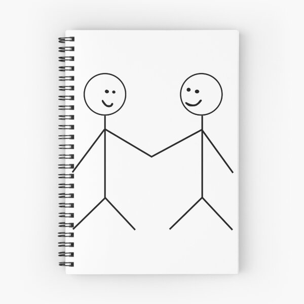 Item preview, Two Stick Figures Holding Hands designed and sold by LovingSunnyDays.