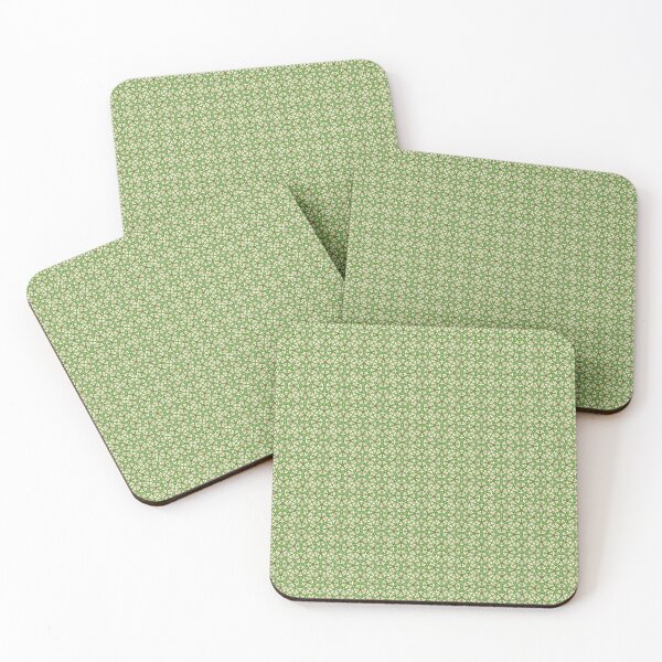 Item preview, Green yellow white abstract pattern designed and sold by ikshvaku.