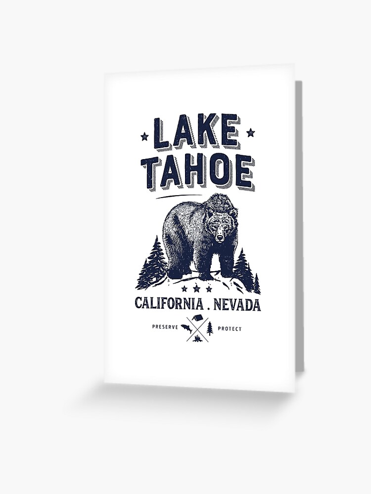 Lake Tahoe T Shirt California Nevada Vintage Bear Men Women Lake Tahoe T Shirt California Nevada Vintage Bear Men Women