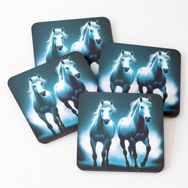 Item preview, Bioluminescent wild horses designed and sold by Roxburylane.