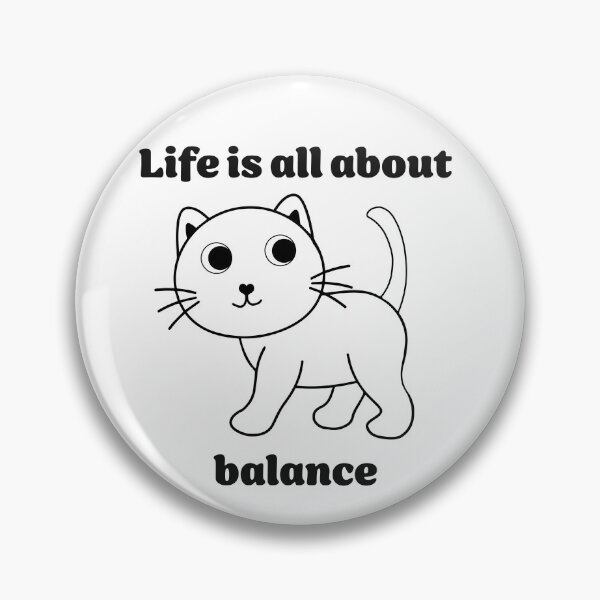 Item preview, Life is all about balance for a tripawd cat designed and sold by leilathetripawd.