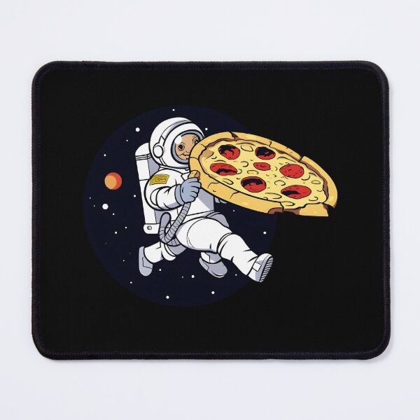 Item preview, Astronaut Flying with Pizza | Cosmic Art Style designed and sold by 24hSpaceMadness.