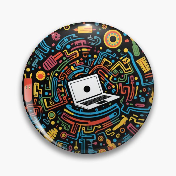 Item preview, Computer Laptop - Pre-Columbian Pop Art Fusion designed and sold by SADStyleDesigns.