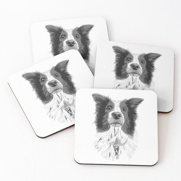 Item preview, Australian Shepherd Portrait,  Aussie Portrait  Graphic Drawing,  designed and sold by suerussoart.