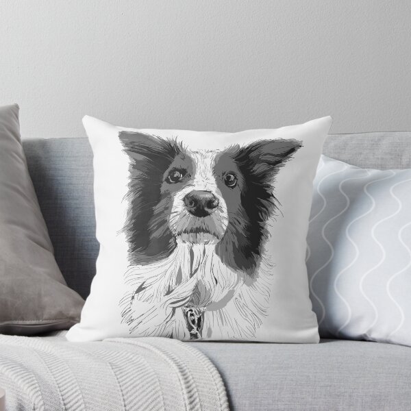 Item preview, Australian Shepherd Portrait,  Aussie Portrait  Graphic Drawing,  designed and sold by suerussoart.