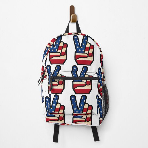 Item preview, Vintage Peace Sign Fingers American Flag designed and sold by oaftcthxymk75.