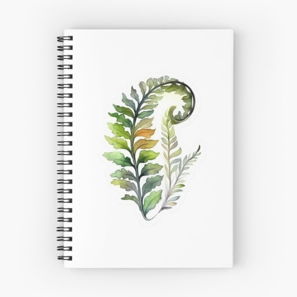Item preview, Watercolour Art Nouveau Inspired Enduring Fern Leaves designed and sold by DarlaEdnaFleur.