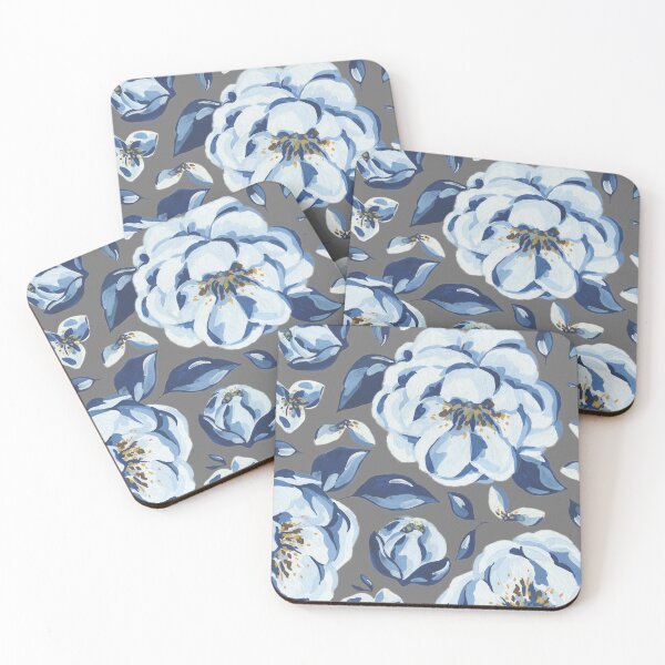 Item preview, blue flower pattern designed and sold by FalconFeatherDn.
