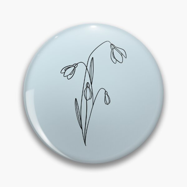 Item preview, January Birth Flower - Snow Drop - Minimal Illustration designed and sold by MRagan-Design.
