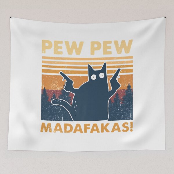 Item preview, Vintage Pewpewpew Mada-Fakas Crazy Pew Cat Premium   	 designed and sold by oaftcthxymk75.