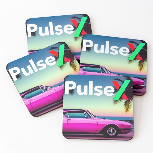 Item preview, PulseX Vintage Muscle Car Sunset - Crypto Logo designed and sold by GetCryptoSwag.