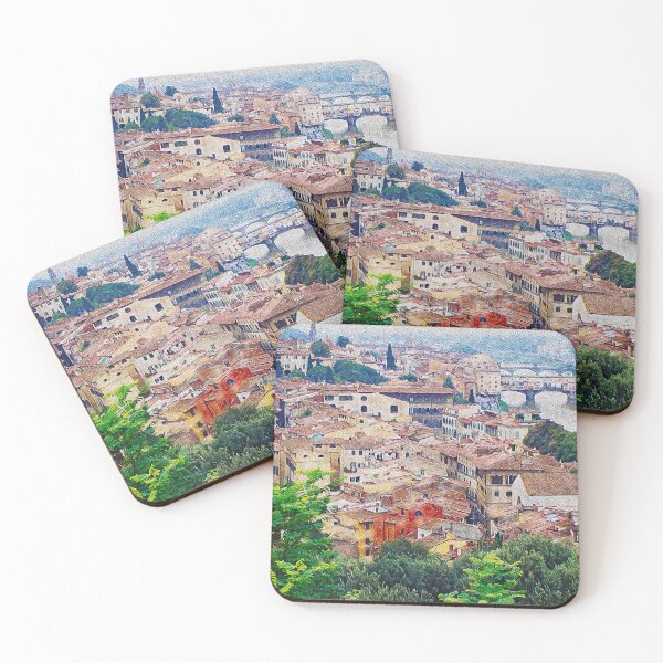 Item preview, FLORENCE AND THE PONTE VECCHIO designed and sold by ArtbyRolleen.