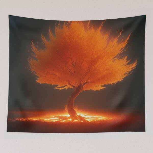 Item preview, Tree on fire designed and sold by Roxburylane.
