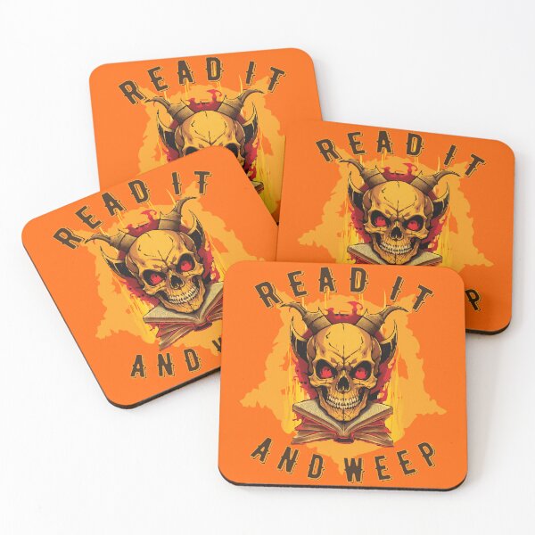 Item preview, Horned skull sitting on flaming books. designed and sold by KoandZo.