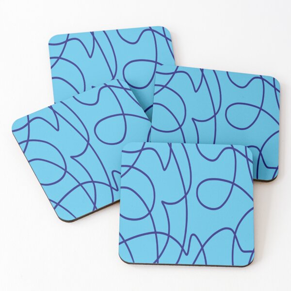 Item preview, Abstract Line Art in Blue designed and sold by DanielleGensler.