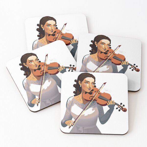 Item preview, Woman  with violin on background designed and sold by simaso.