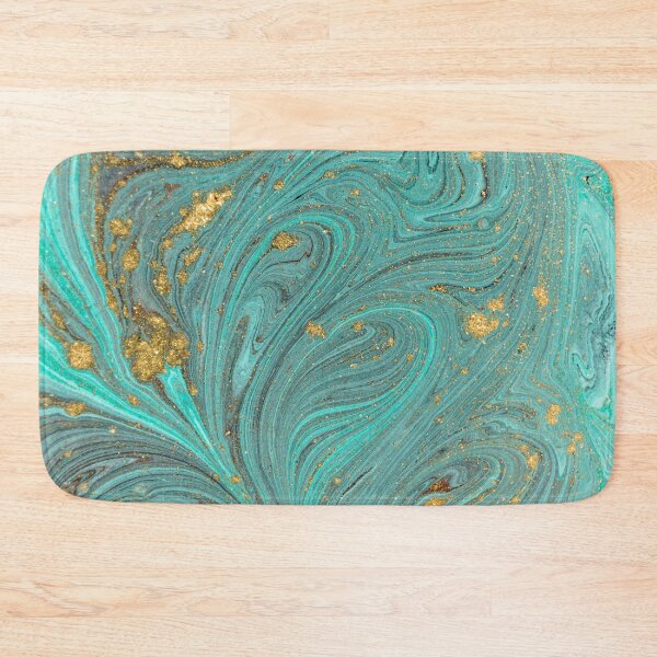 Item preview, Turquoise Teal Gold Agate Geode Gem Print Luxury Gemstone Lake Superior Agate Beautiful Rock designed and sold by CapturedByeJ.