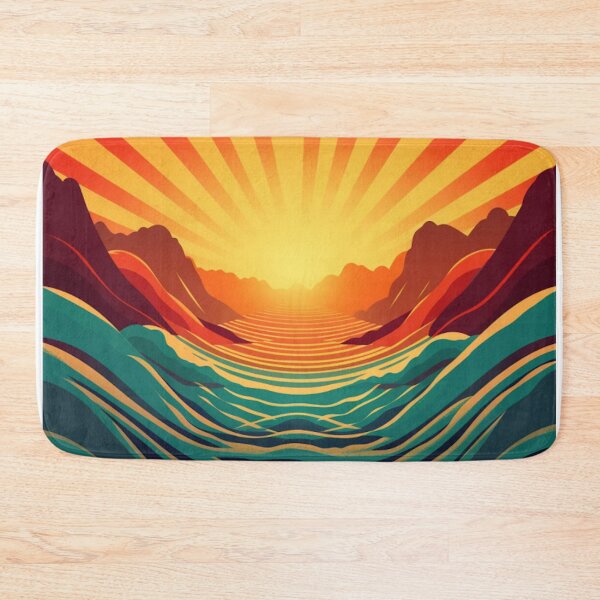Item preview, Retro Sunset Waves Vintage Vibes with a Splash of Color designed and sold by Victornewyork.