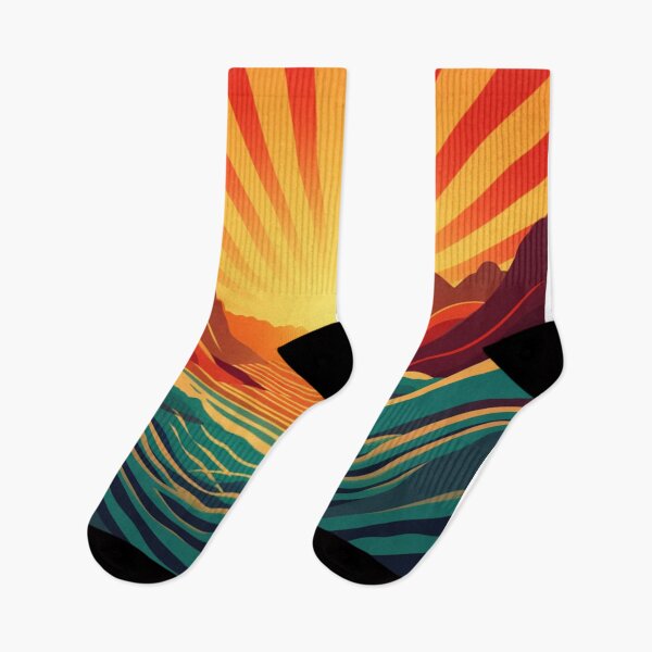 Item preview, Retro Sunset Waves Vintage Vibes with a Splash of Color designed and sold by Victornewyork.