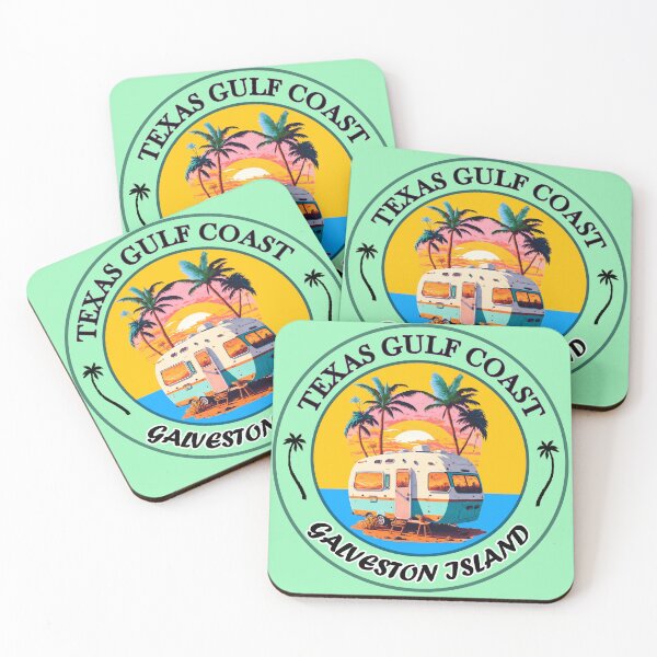Item preview, Texas Gulf Coast - Galveston Island graphic by Arthur Ingram for moxymermaid at BabeMonetArt designed and sold by MoxyMermaid.