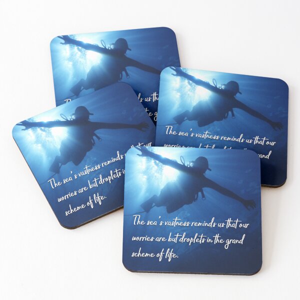 Item preview, Ocean Quote: The sea's vastness reminds us . . . designed and sold by blue-planet-art.