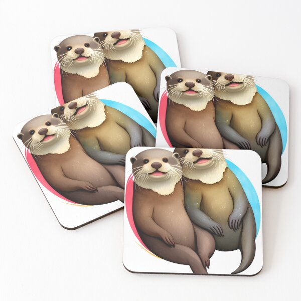 Item preview, Two otter friends  designed and sold by LifeisStickers.
