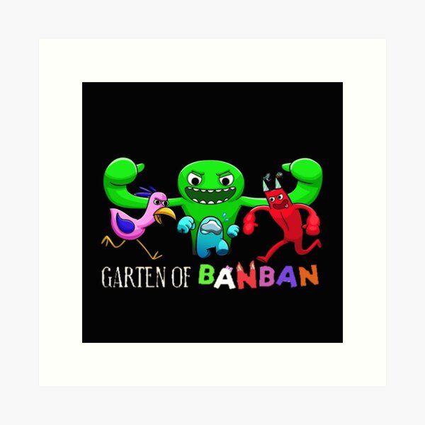 Garten of Banban Logo and Characters. Horror games 2023. Halloween