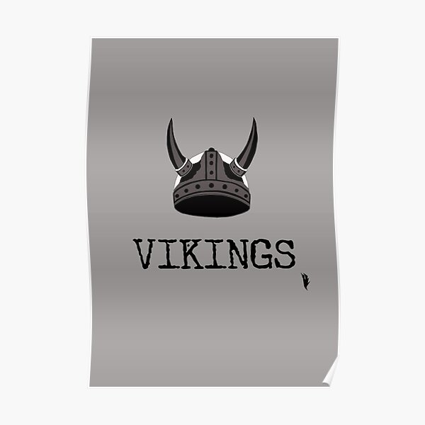 Minnesota Vikings Logo with Norseman Type NFL Football Die-cut MAGNET