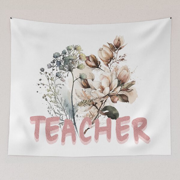 Item preview, Blooming Teacher - Nurturing Minds with Floral Wisdom designed and sold by ThiagoSDantas.