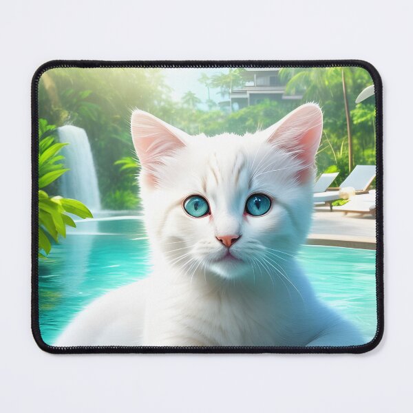Item preview, Kitten Kenzo - Tropical Pool Resort Vacation designed and sold by YuniaMiyu.