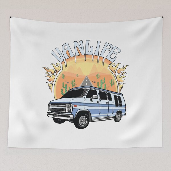 Item preview, Van Life in Blue designed and sold by theredteacup.
