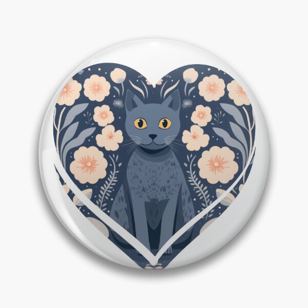 Item preview, Pretty Russian Blue Kitten Cat designed and sold by LilyBell6.