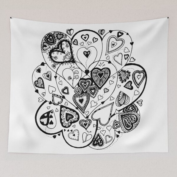 Item preview, Hearts Within Hearts Aussie Tangle  (See Description Notes for Colour Options) designed and sold by Heatherian.