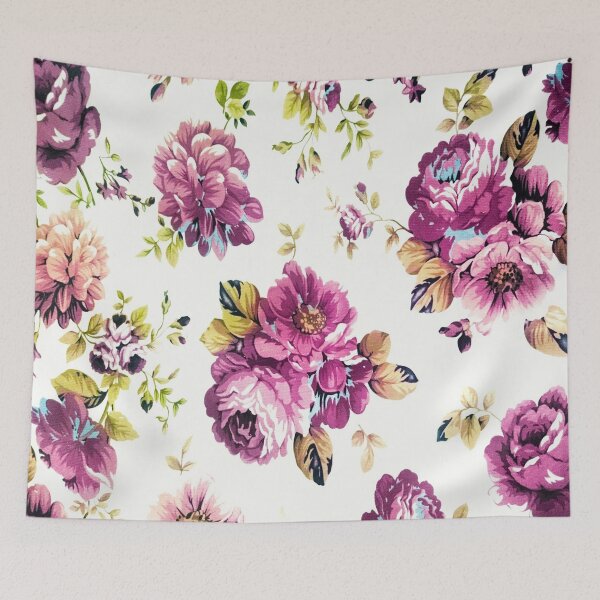 Artikelvorschau, Vintage Blumentapetenmuster entworfen und verkauft von tomorrowsart.