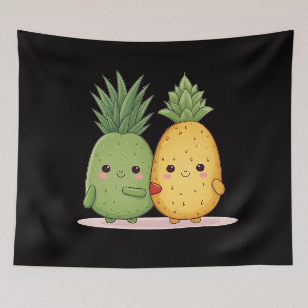 Item preview, Cute Avocado and Pineapple  designed and sold by Game-Graphics.